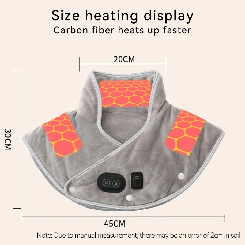 Revolutionary Electric Heating Neck and Shoulder Pad - Three Adjustable Heat Settings for Ultimate Relaxation and Pain Relief