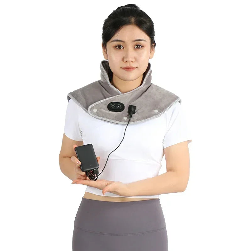 Revolutionary Electric Heating Neck and Shoulder Pad - Three Adjustable Heat Settings for Ultimate Relaxation and Pain Relief